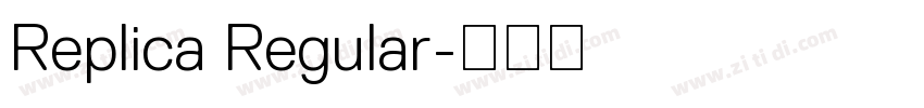 Replica Regular字体转换